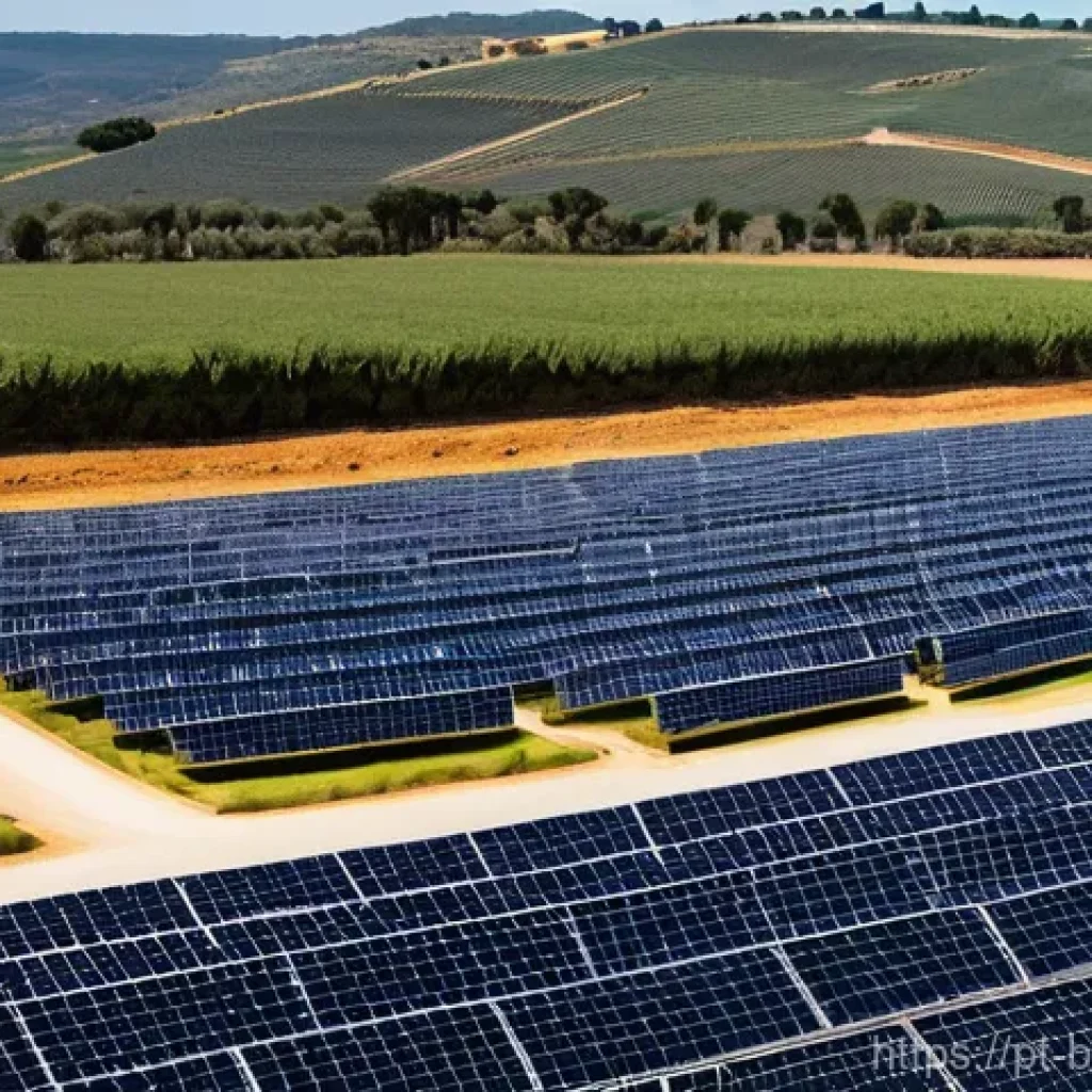 바이오 리파이너리 기술 - **A Portuguese Rural Biorefinery:** A sprawling, state-of-the-art biorefinery facility seamlessly in...