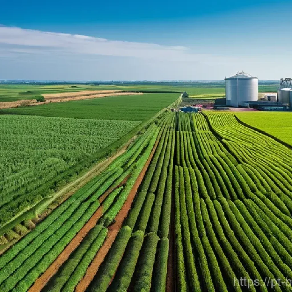 바이오 에너지 - **Prompt 1: The Abundant Green Harvest: Bioenergy on a Brazilian Farm**
"A wide-angle, vibrant, ...