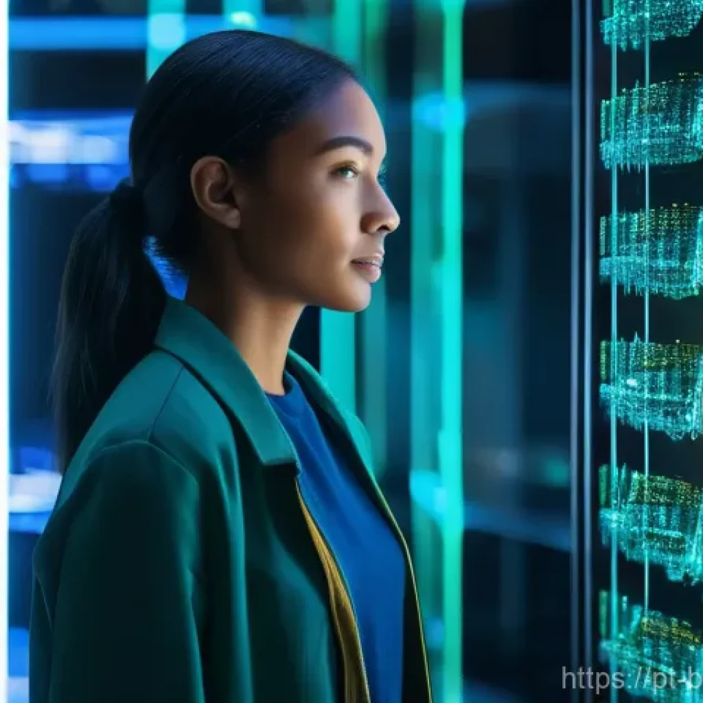AI 기반 유전자 분석 - **AI Deciphering DNA for Personal Insights**
"A vibrant, high-tech laboratory scene with a sleek...